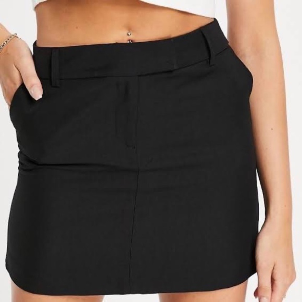 Forever 21 Black Circular Mini Skirt